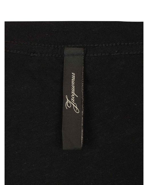 Jacquemus Black T-Shirt With Writing