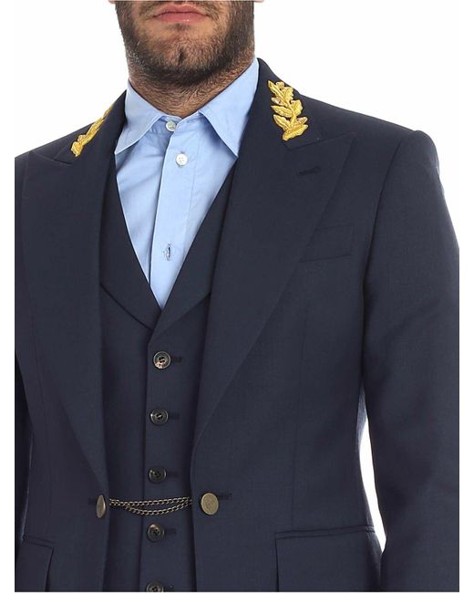 Vivienne Westwood Blue Pure Virgin Wool Jacket for men