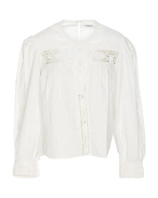 Isabel Marant White Valmira Shirt