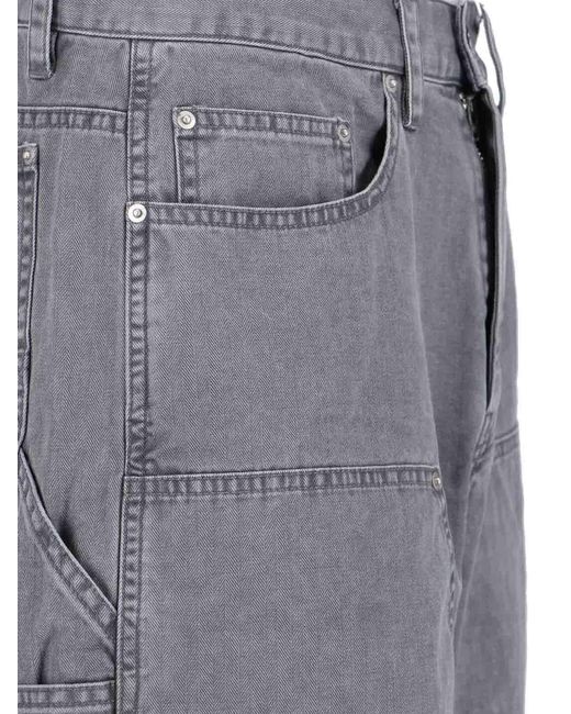 TONYWACK Gray Cargo Shorts for men