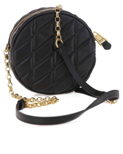 Moschino Black Quilted Crossbody