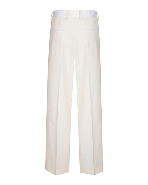 Alberto Biani White Trousers