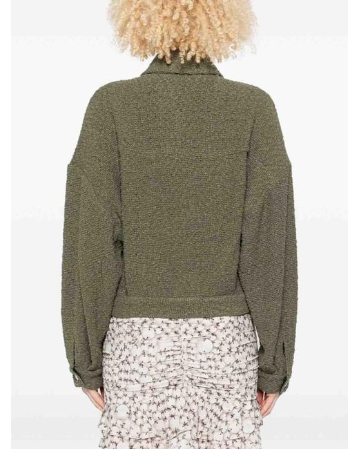 IRO Green Pabli Cotton Jacket