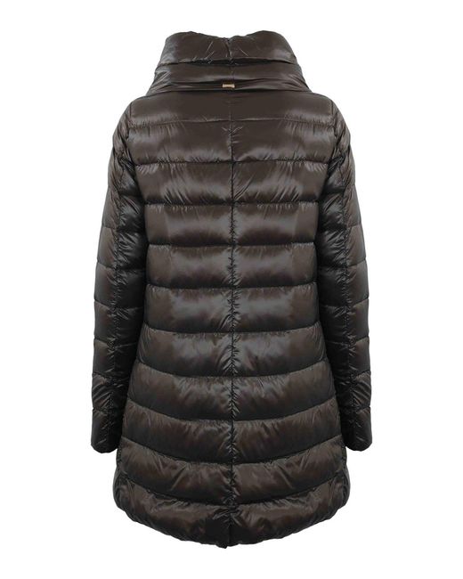 Herno Black Quilted Down Jacket Amelia