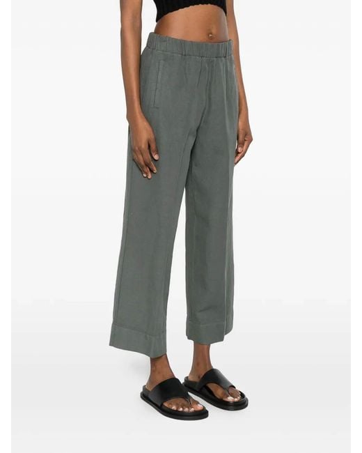 ROSSO35 Gray Elastic Waist Trouser