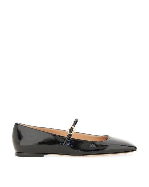 Gianvito Rossi Black Elegant Ballerina Flats