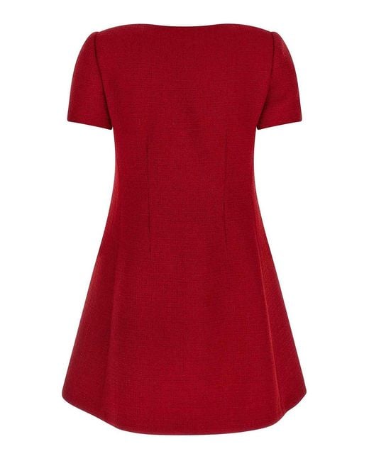 Valentino Garavani Red Bow Dress