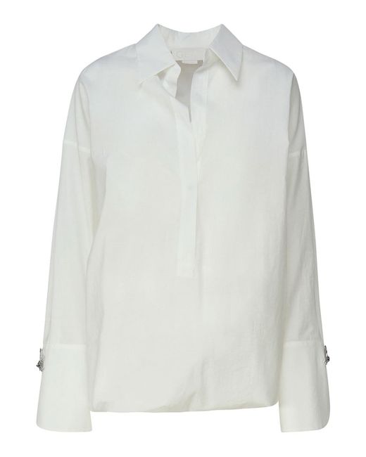 Genny White Cotton Shirt