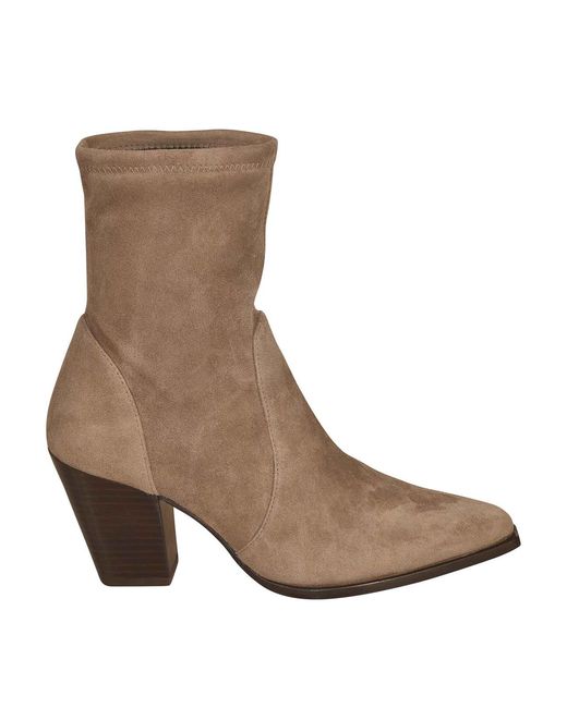 Stuart Weitzman Brown Ankle Boots