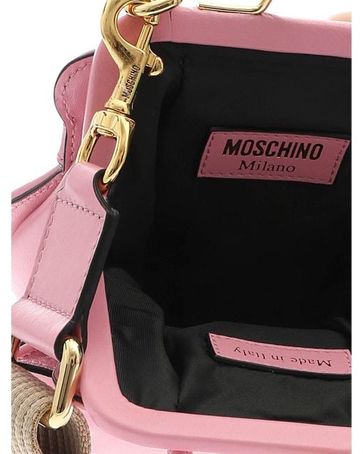 Moschino Pink Inside Out Quilting Handbag