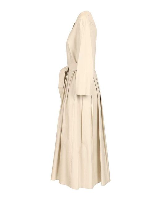 Max Mara Natural Cotton Poplin Dress