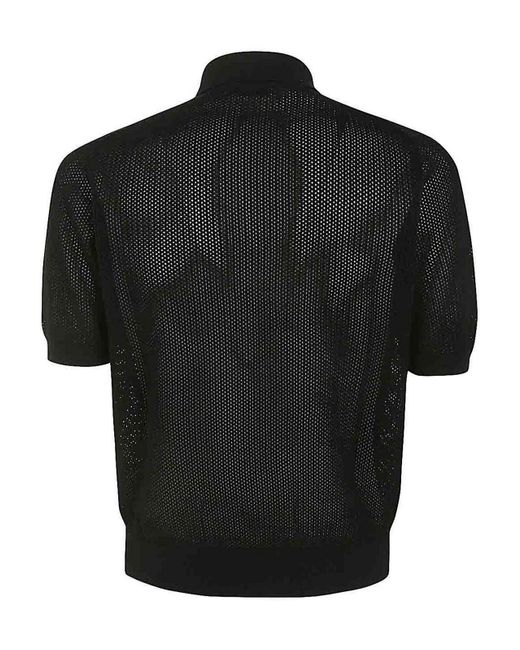 Ballantyne Black Polo Neck Pullover for men