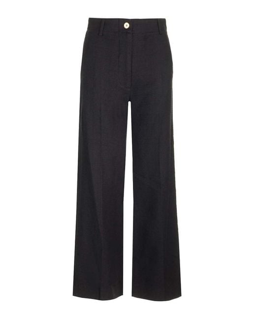 Patou Blue Stretch Tweed Trousers