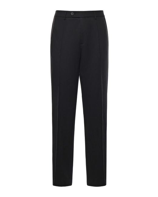 Golden Goose Deluxe Brand Black Cool Wool Trousers for men