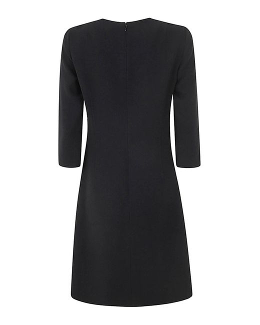 N°21 Black Three Quarter Sleeve Mini Dress
