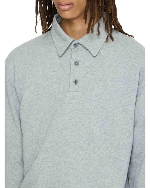 J.W. Anderson Gray Rugby Polo Top for men