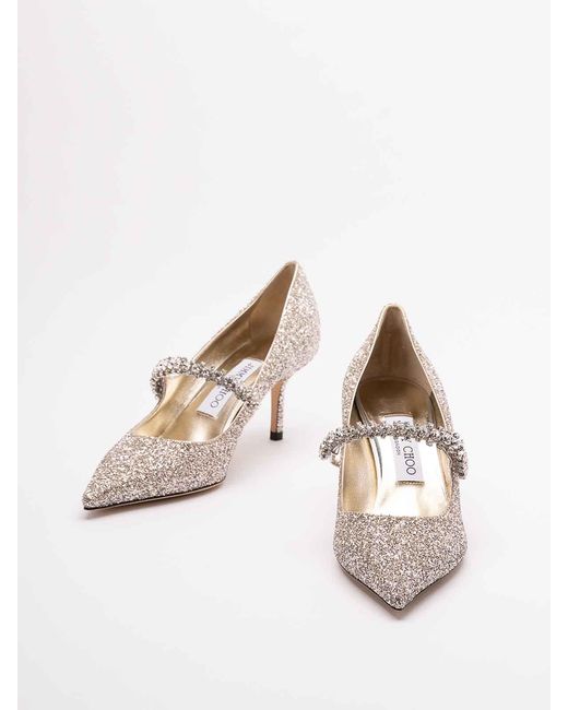 Jimmy Choo White Bing Pumps 65