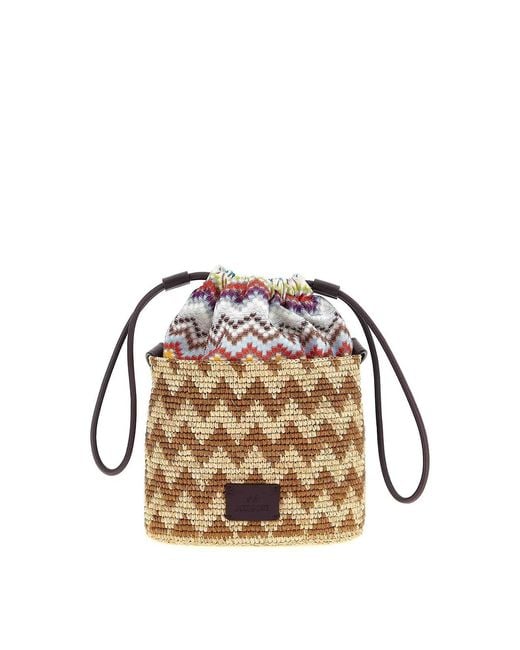 Missoni Metallic Zig Zag Bucket Bag