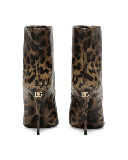 Dolce & Gabbana Brown Ankle Boots