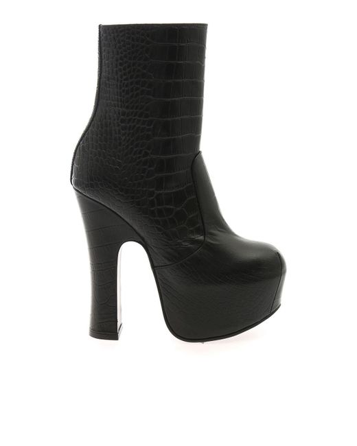 Vivienne Westwood Black Elevated Ankle Boots