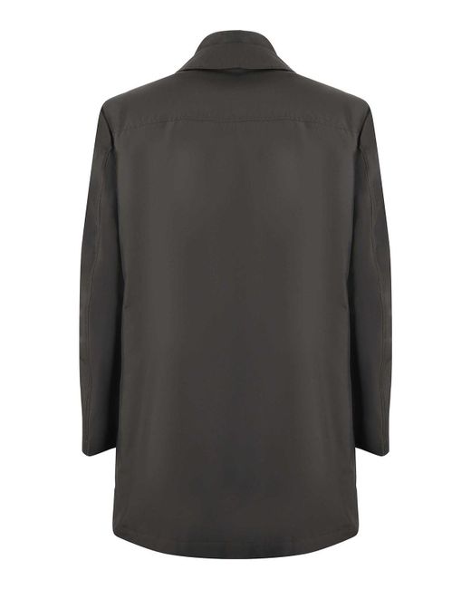 Fay Black Double Front Nylon Jacket for men