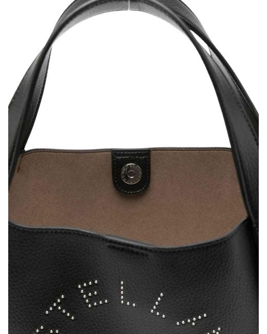 Stella McCartney Black Stella Logo Tote Bag