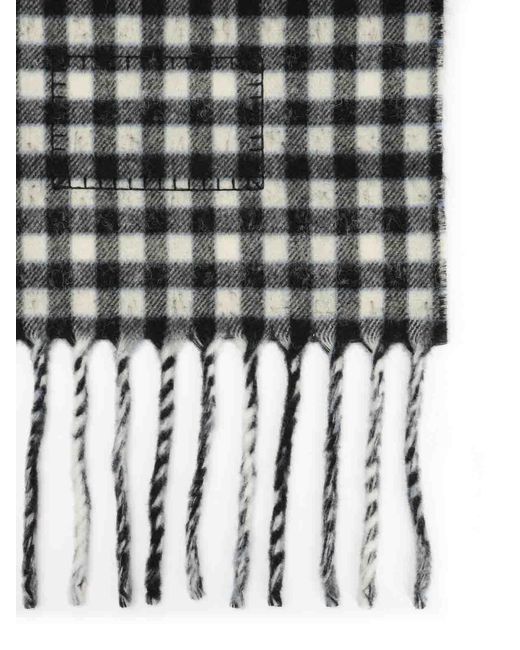 Marni White Double-Face Wool Scarf