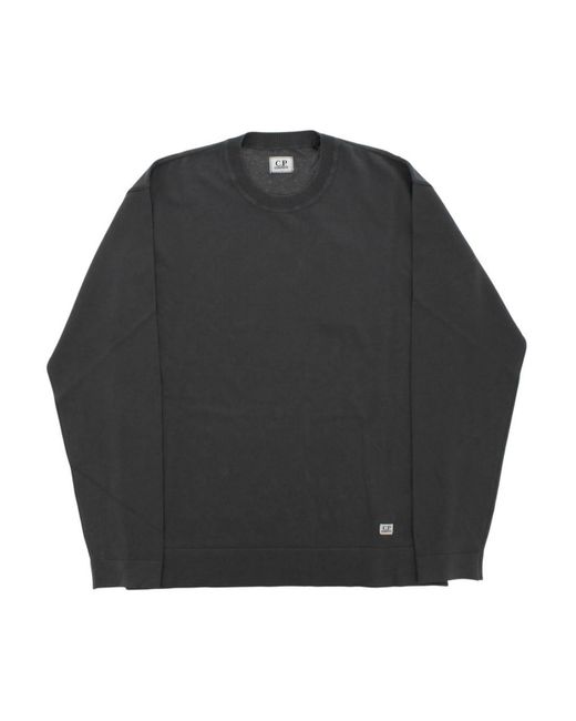 C P Company Black Crewneck for men
