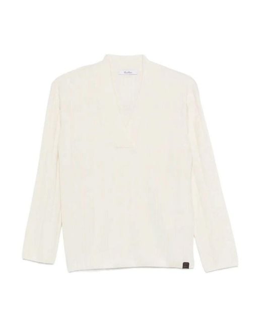 Max Mara White 'Maxmara Pure' Sweater