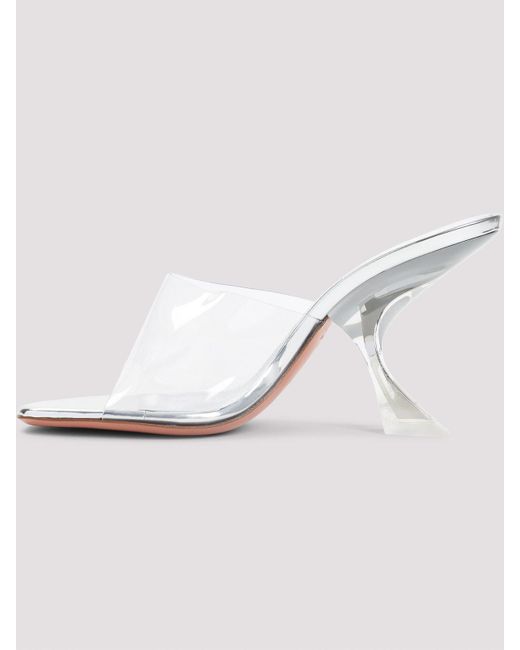AMINA MUADDI White Taylor Glass 90 Sandals