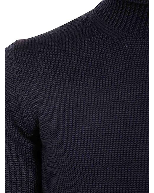 Nuur Blue Long Sleeves Turtle Neck for men