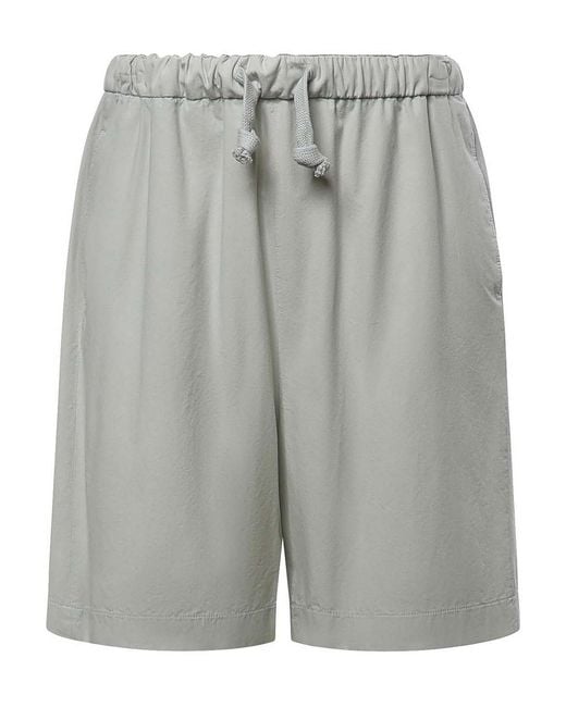 Grifoni Gray Cotton Shorts for men