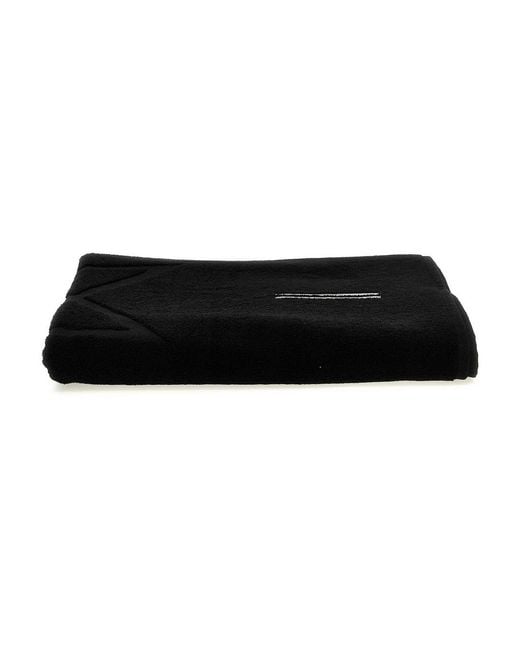 Rick Owens Black Beach Towel