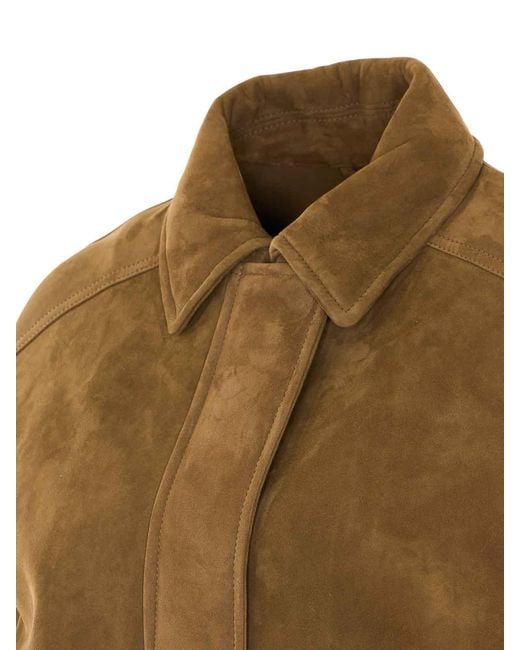 Brunello Cucinelli Brown Suede Jacket