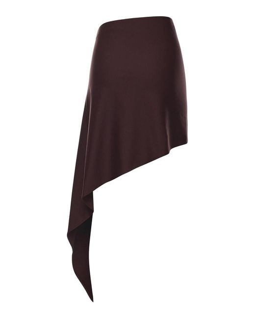Magda Butrym Black Skirt With Floral Appliques