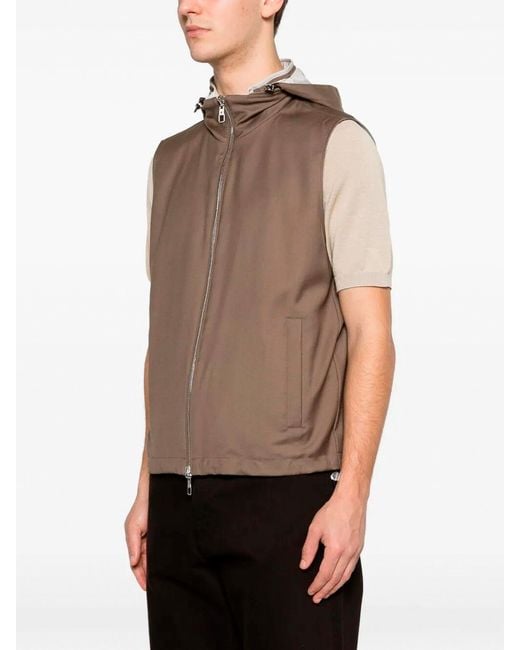 Montecore Brown Reversible Gilet for men