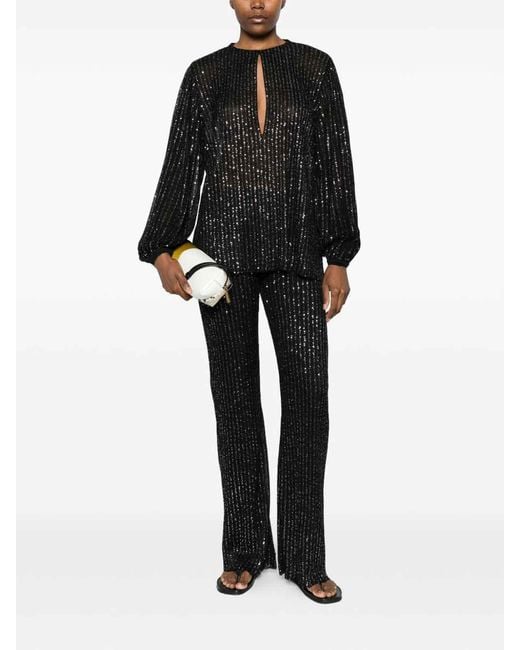 Missoni Black Flared Leg Trousers