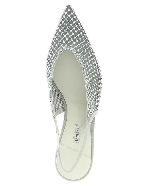 Le Silla White Gilda Slingback