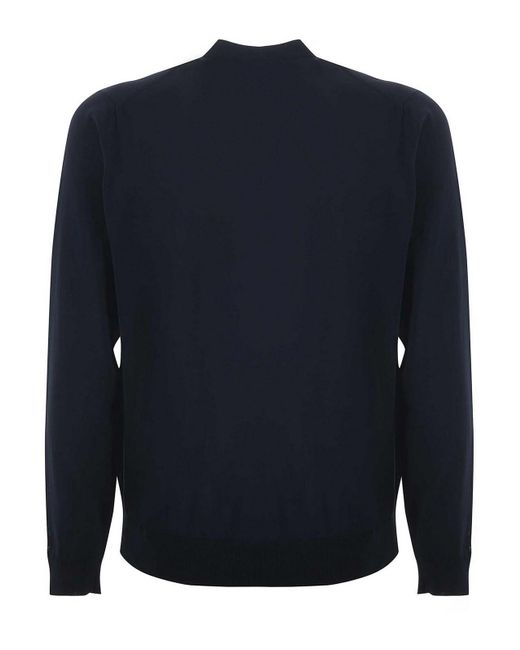 FILIPPO DE LAURENTIIS Blue Cardigan for men