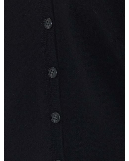 Lisa Yang Blue Jiana Cardigan With Buttons Closure