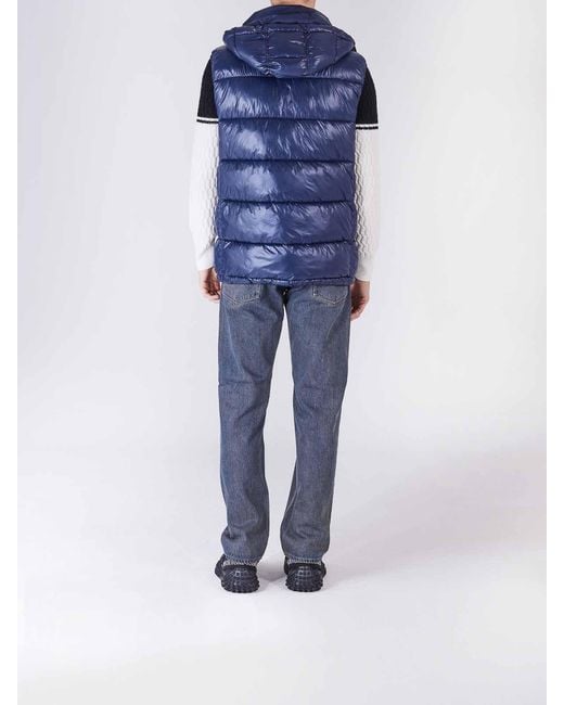 Karl Lagerfeld Blue Karl Lightweight Sleeveless Down Jacket for men