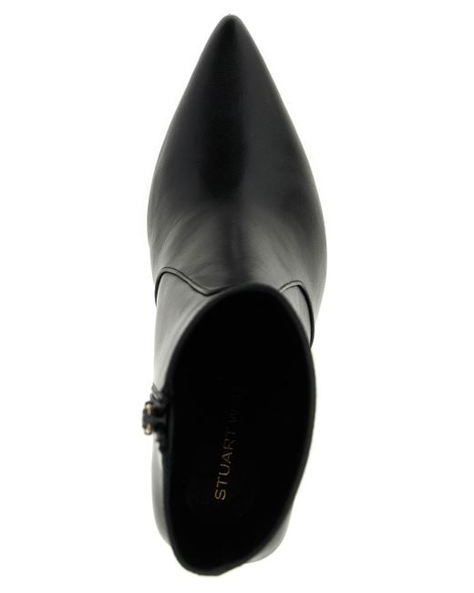 Stuart Weitzman Black Vinnie Ankle Boots