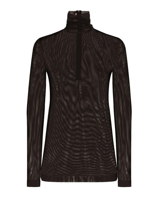 Dolce & Gabbana Black Nylon Top