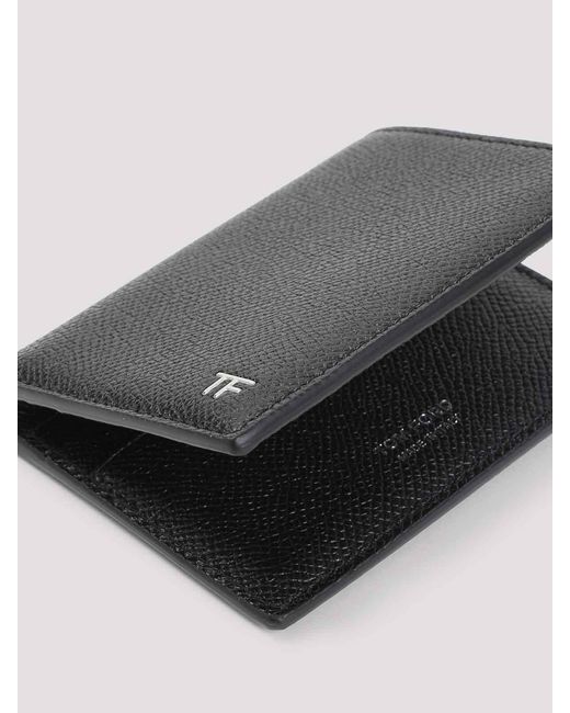 Tom Ford Black Calf Leather Wallet for men