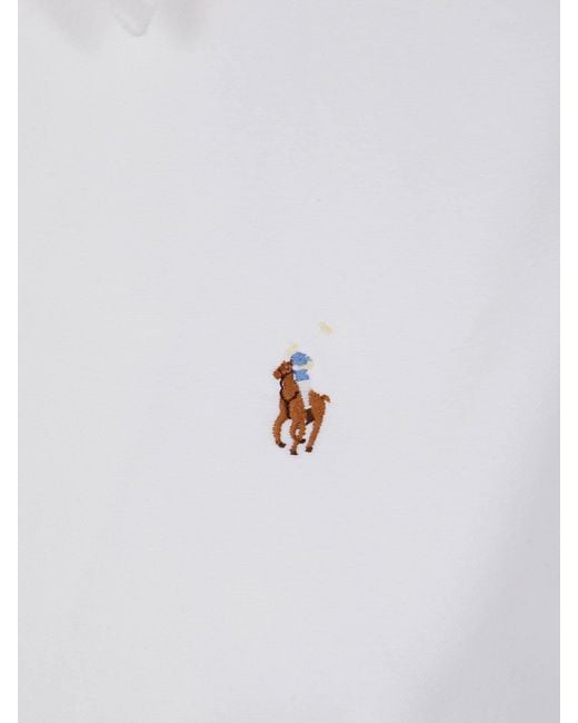Polo Ralph Lauren White N Cory Long Sleeve Day Dress