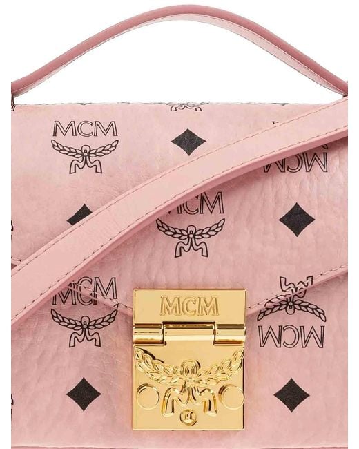 MCM Pink Tracy Crossbody Bag