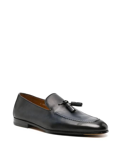 Doucal's Black Tassel Moc+Fdo Nero for men