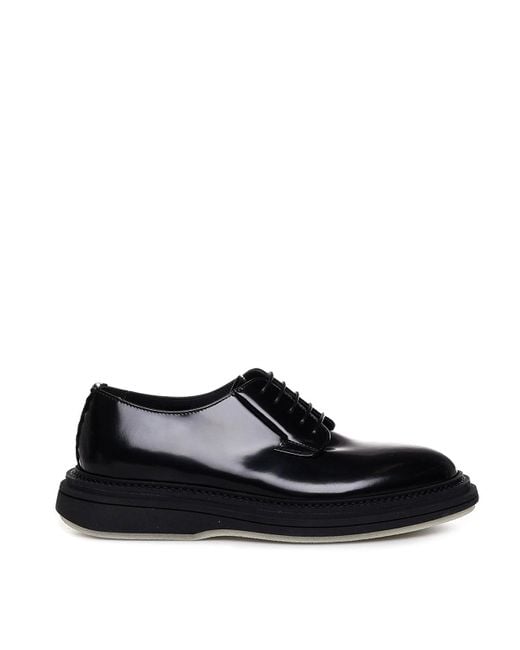 THE ANTIPODE Black Leather Lace-up Shoes for men