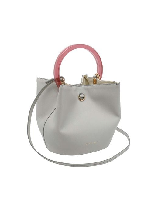 Marni Gray Pannier Handbag