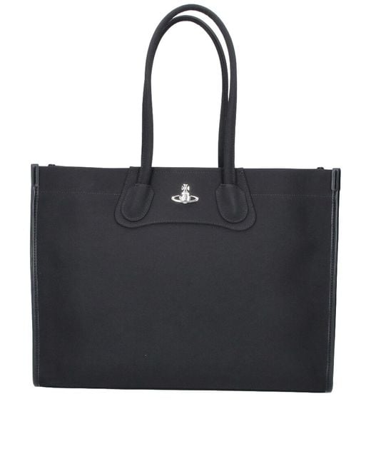 Vivienne Westwood Black Troy Tote Bag